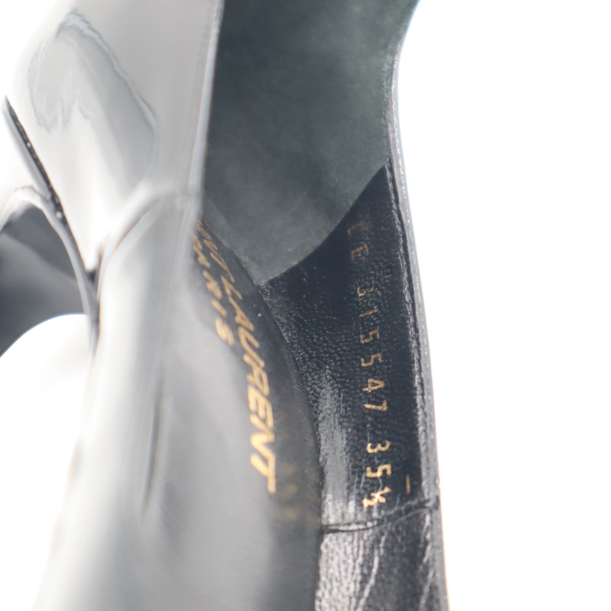 Thorn Patent Leather Pointed Toe Pump Size 35.5 EU