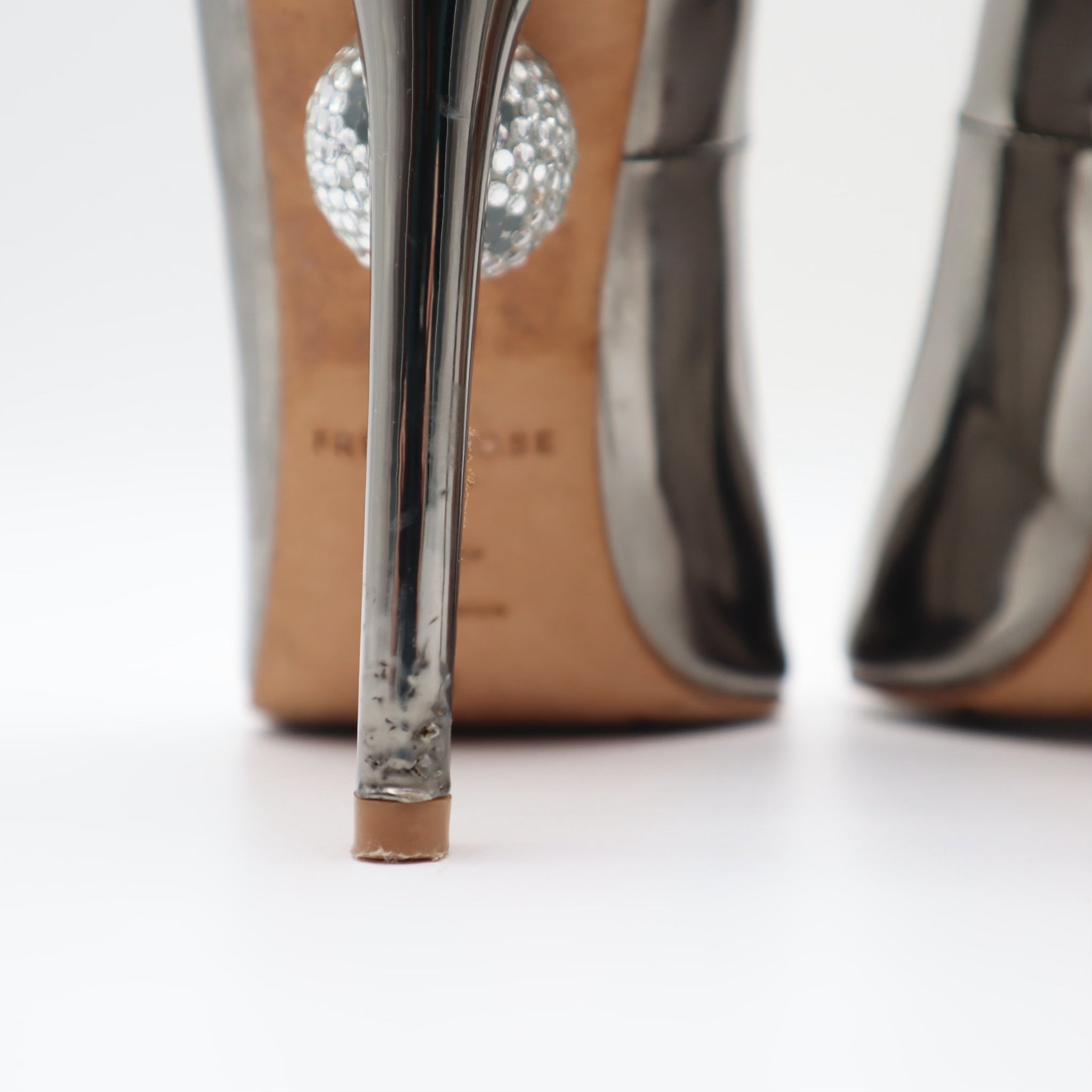 Aurora Chrome Disco Ball Reflective Pump Size 39