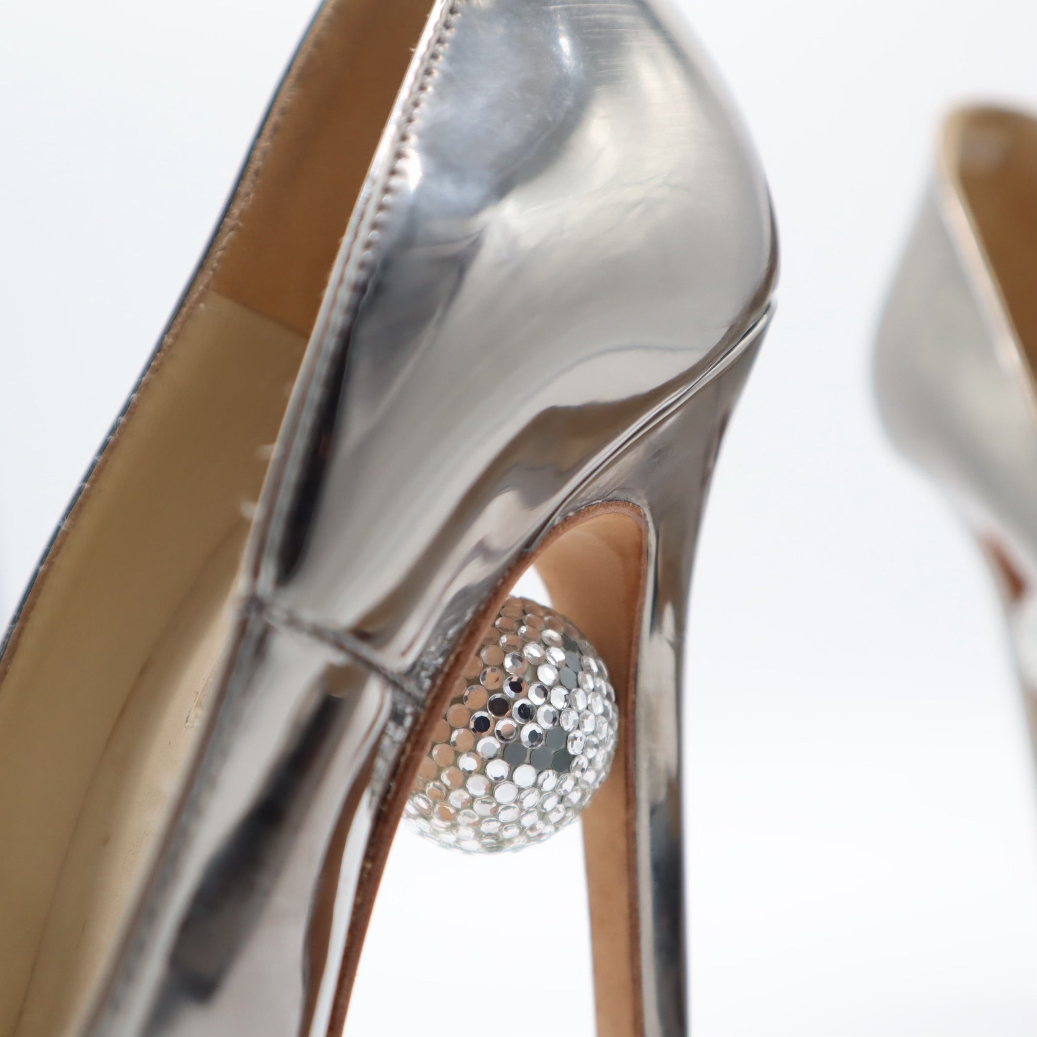 Aurora Chrome Disco Ball Reflective Pump Size 39