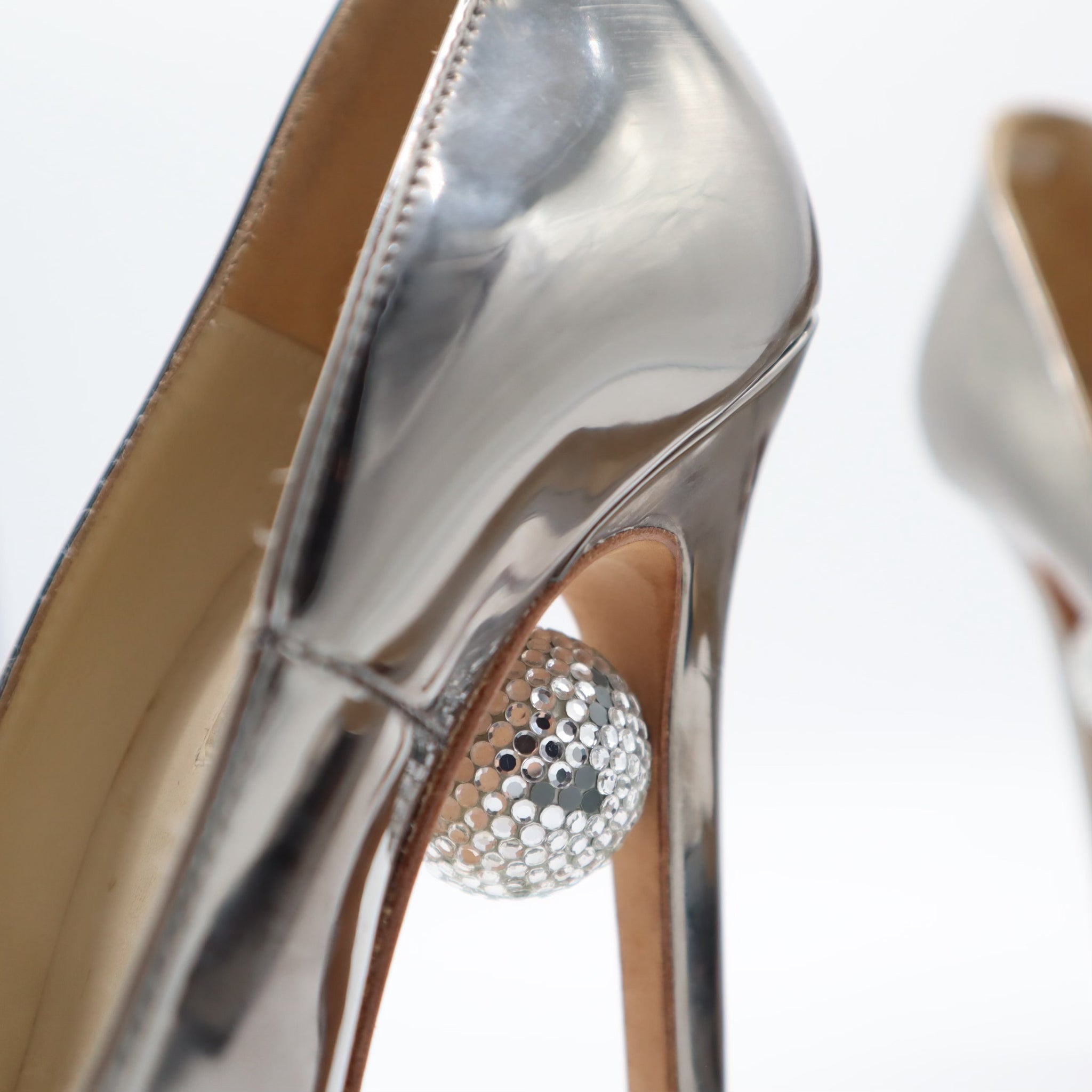 Aurora Chrome Disco Ball Reflective Pump Size 39