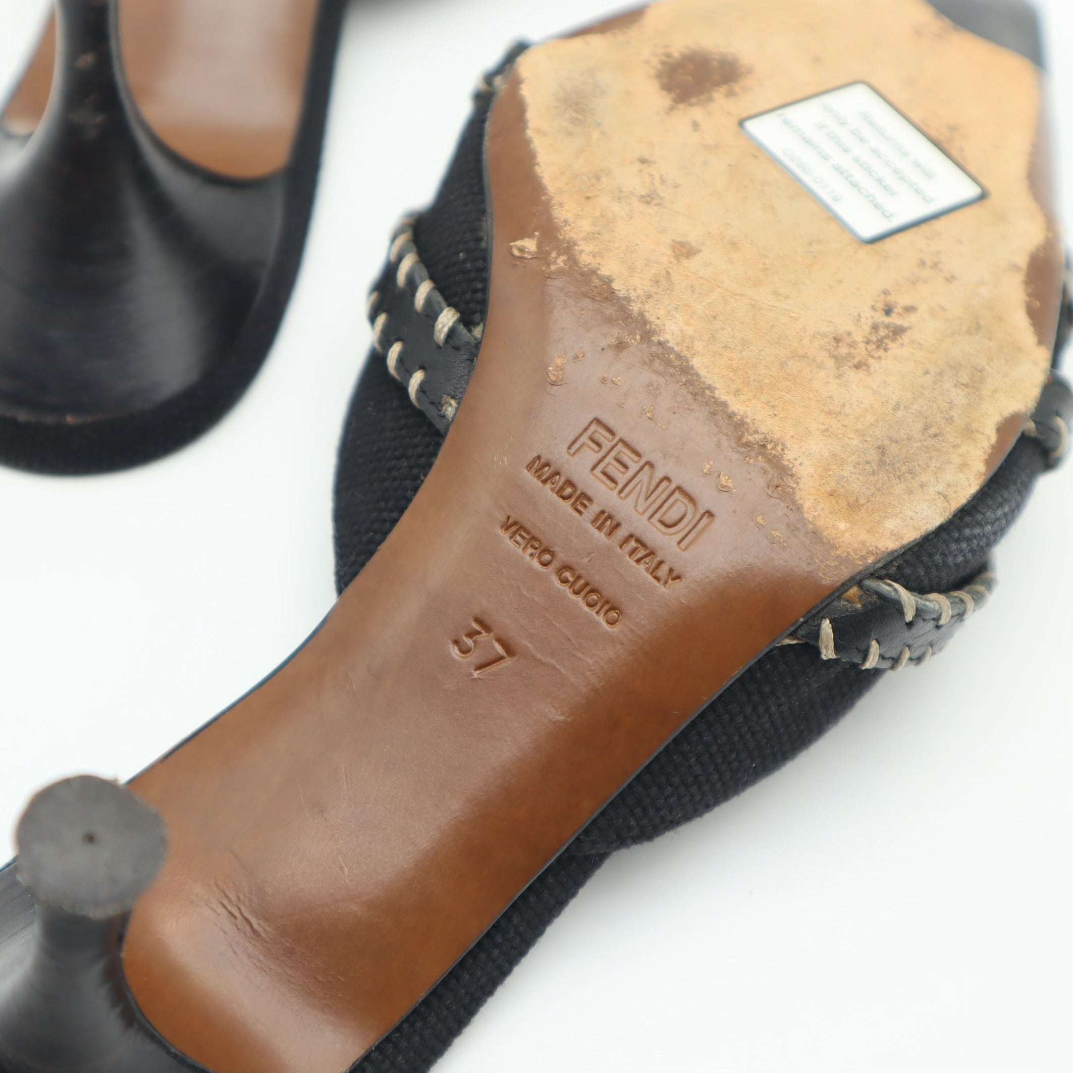 Vintage Slip On Heeled Mules