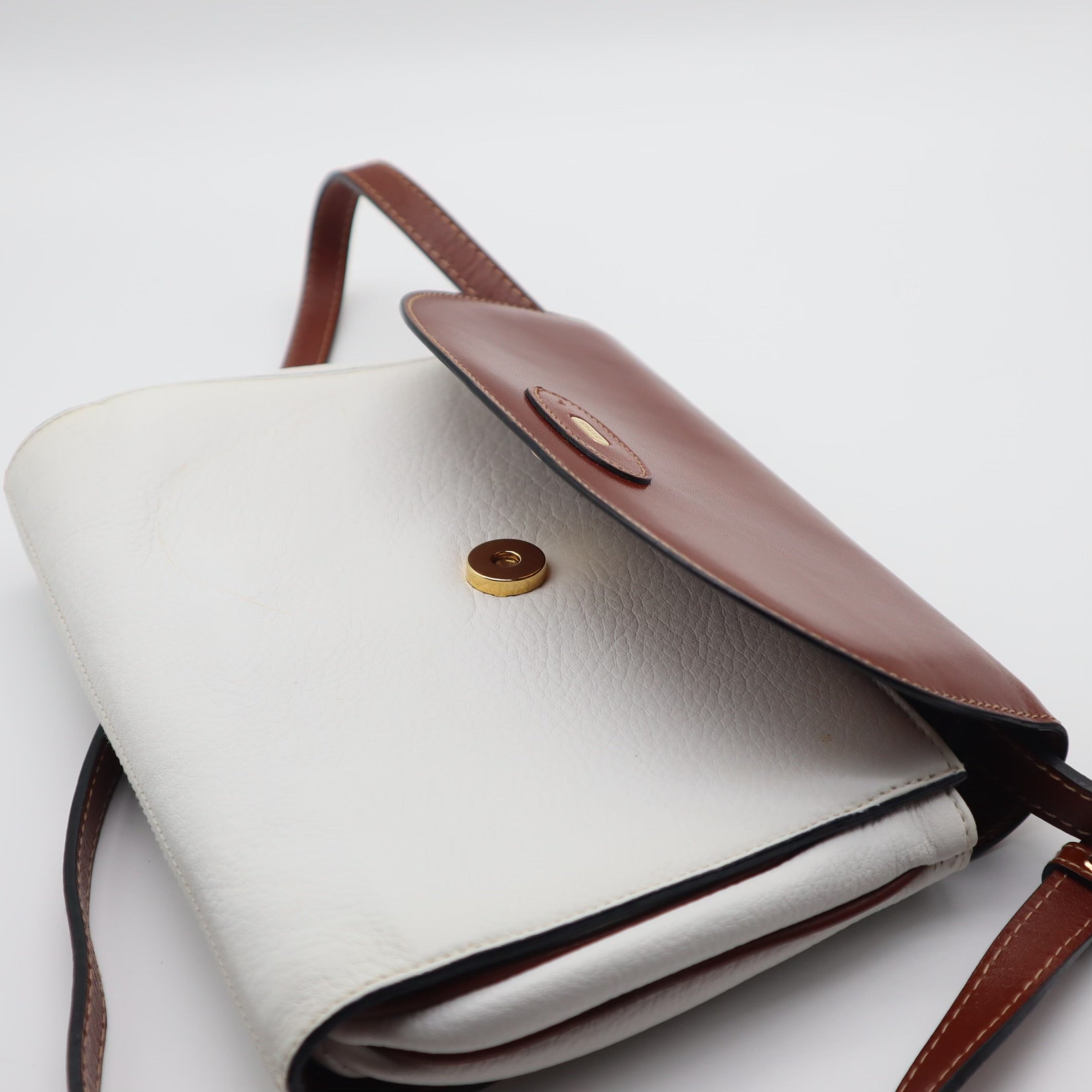 Vintage Color Block Crossbody Bag