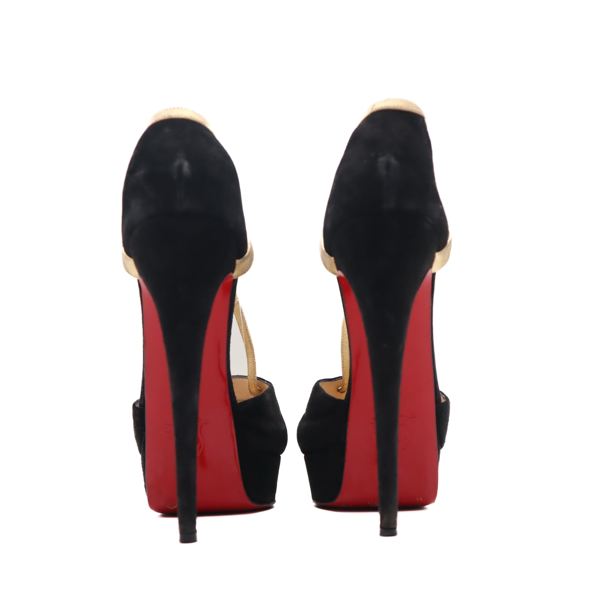 Glennalta Suede T-Strap Platform Pump Size 39