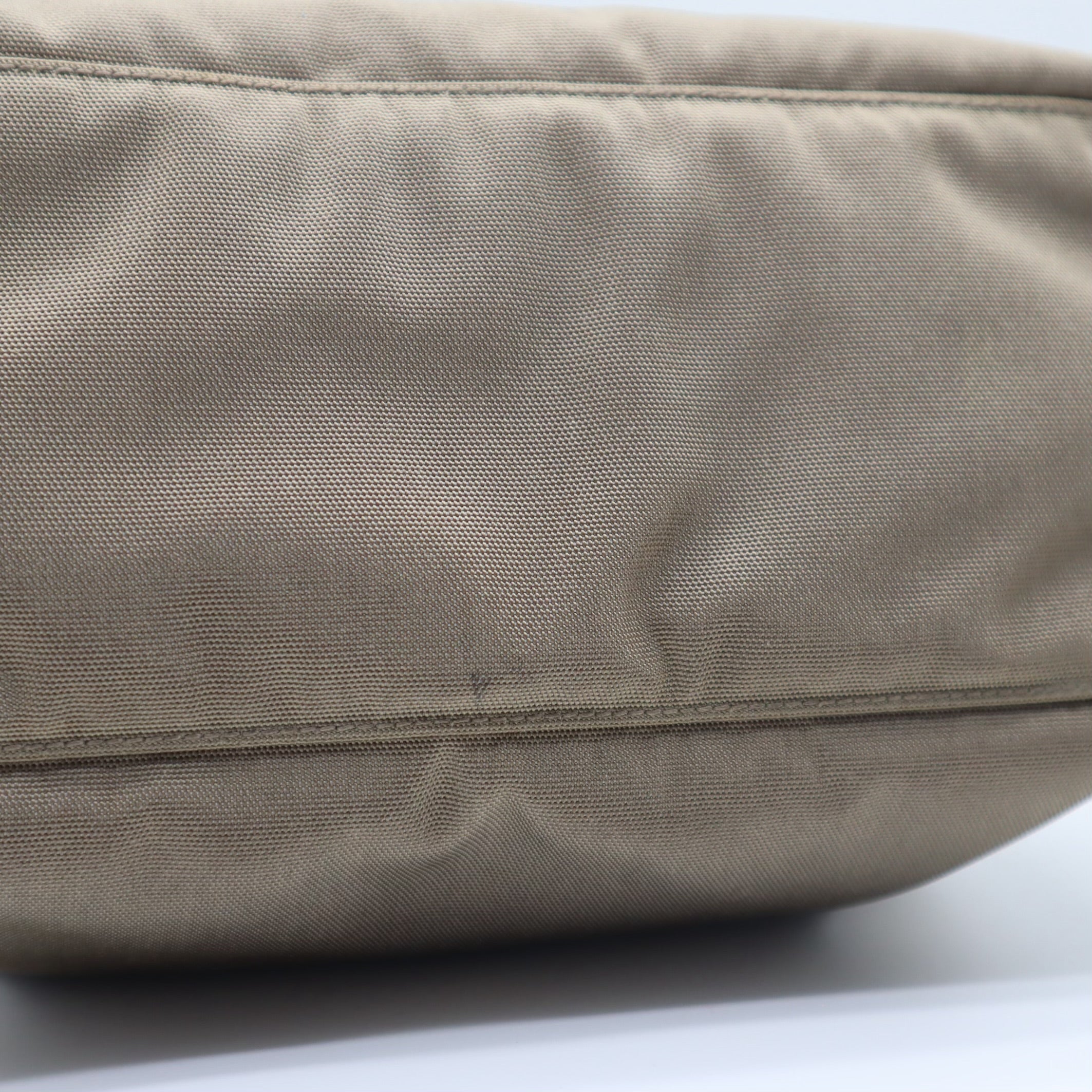 Nylon Canvas Olive Green Hobo Shoulder Bag