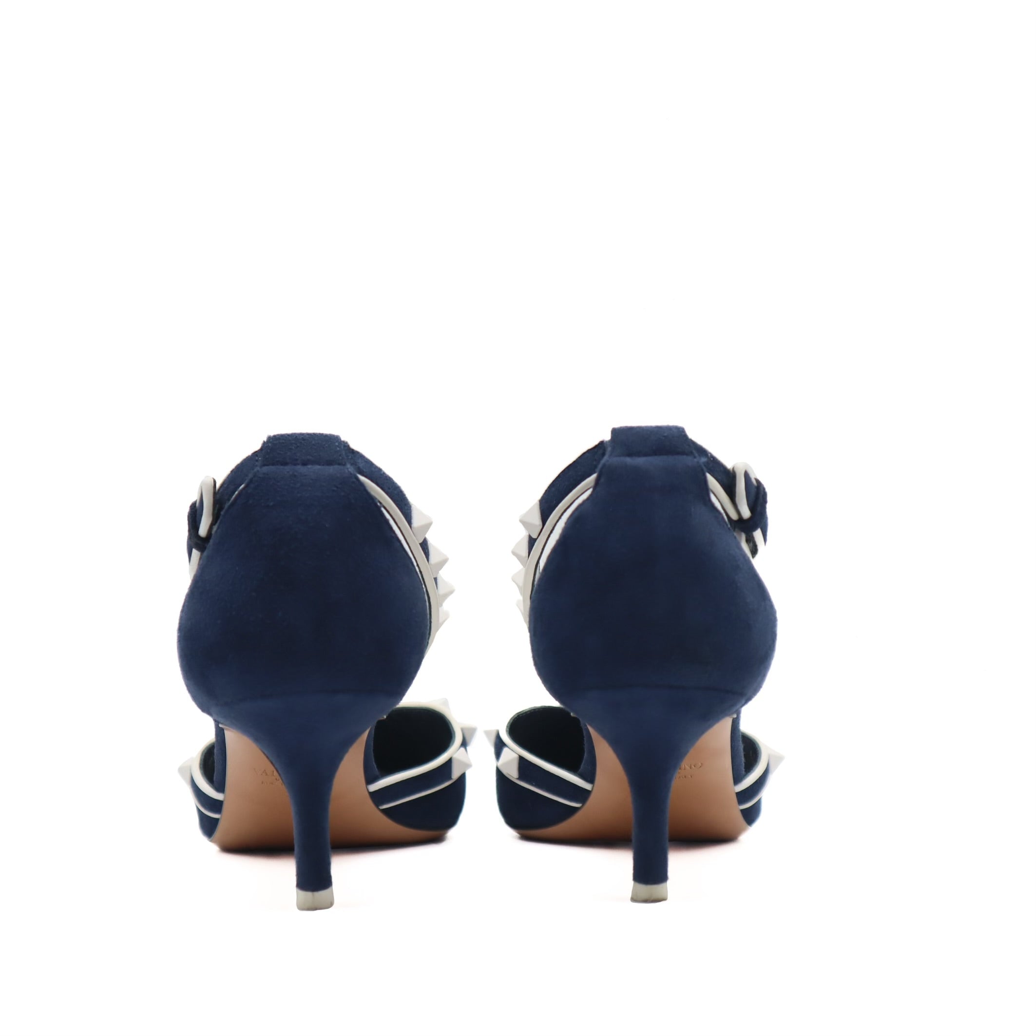 Suede Rockstud D'Orsay Pump Size 40