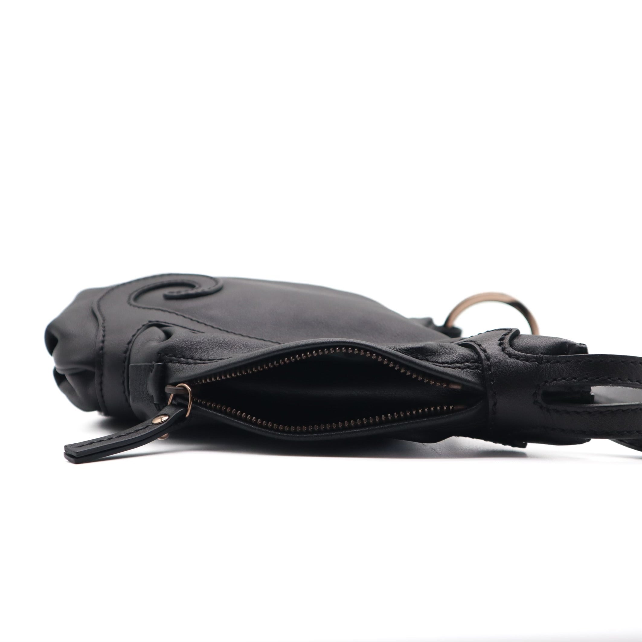 Oyster Swirl Leather Shoulder Bag
