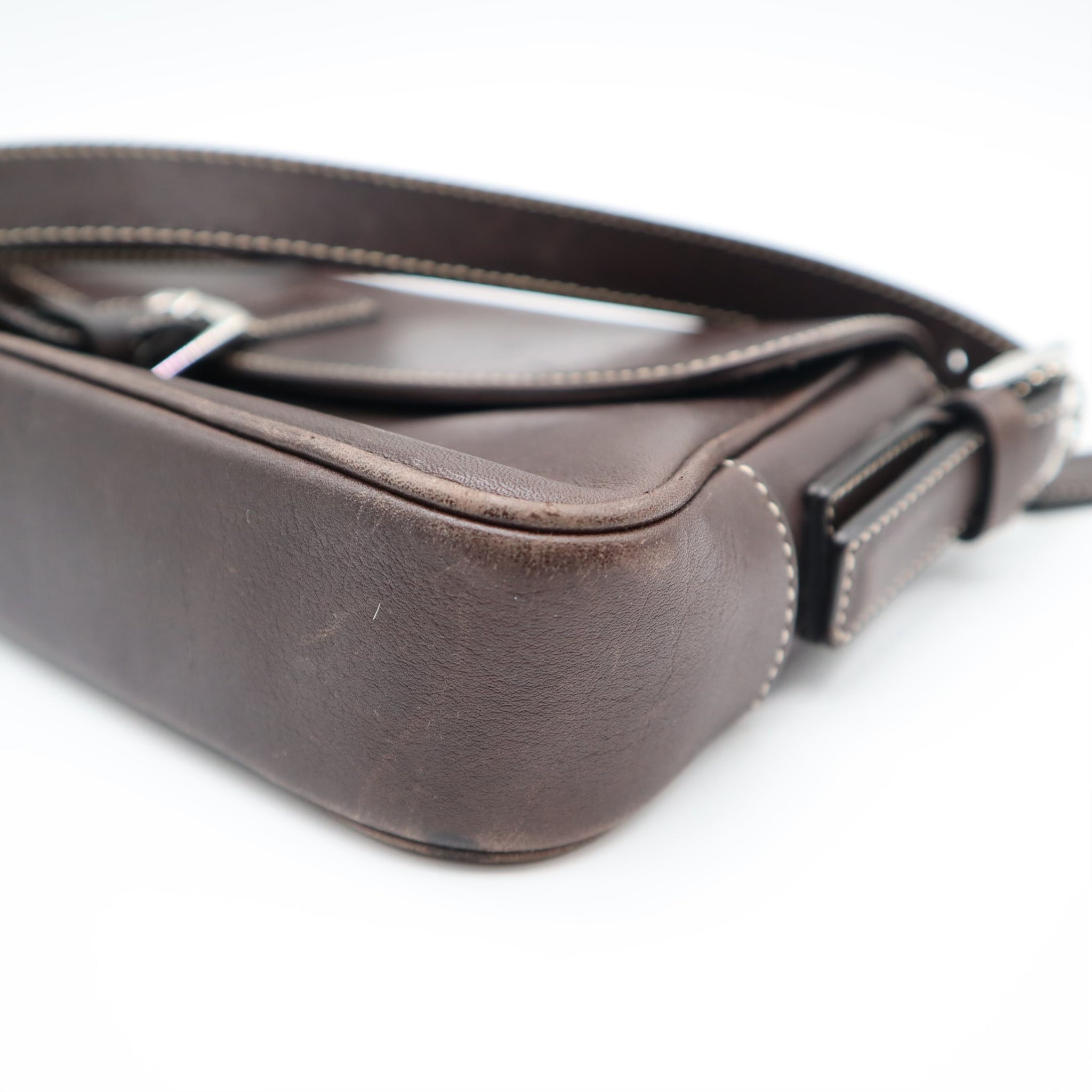 Hamptons Leather Demi Flap Shoulder Bag