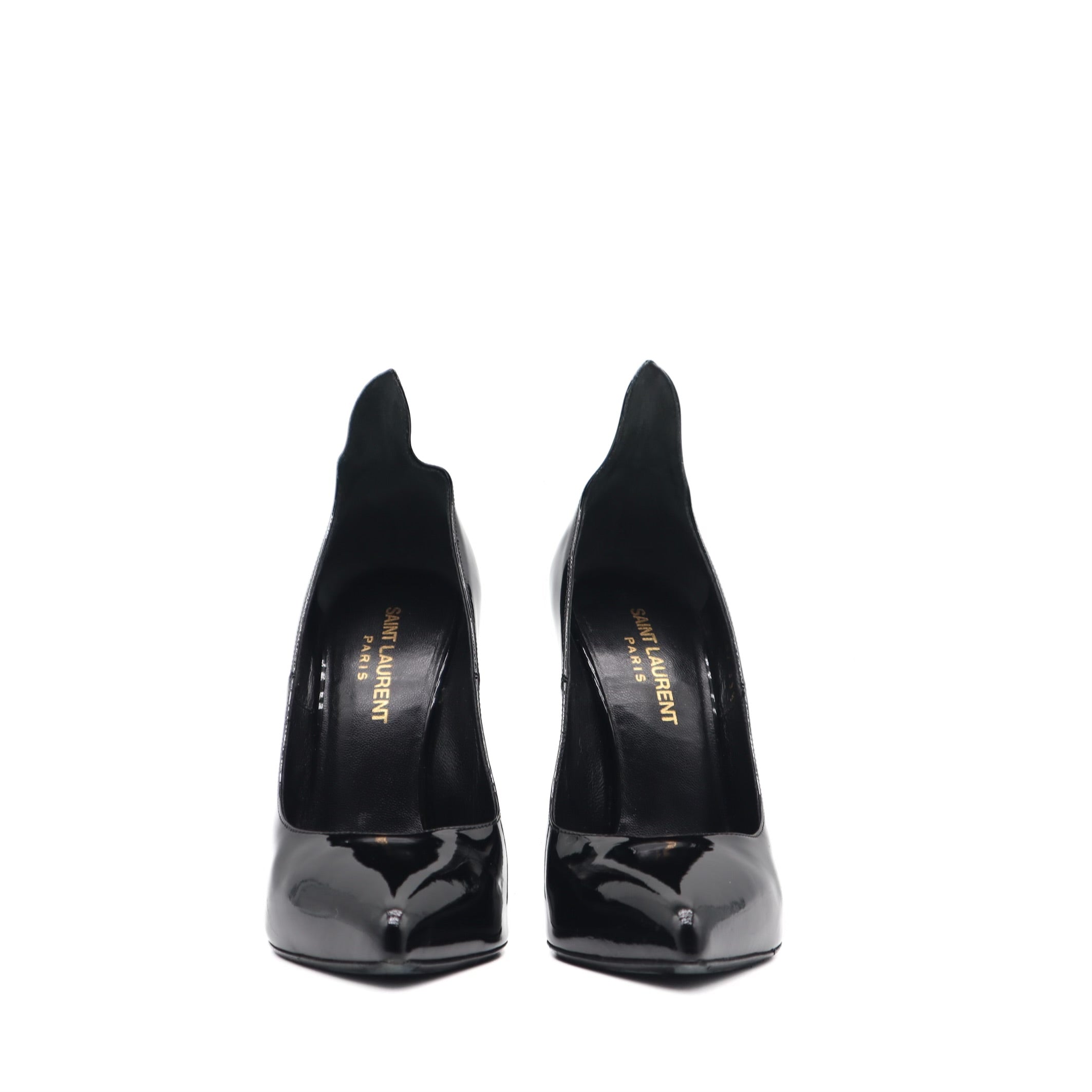 Thorn Patent Leather Pointed Toe Pump Size 35.5 EU