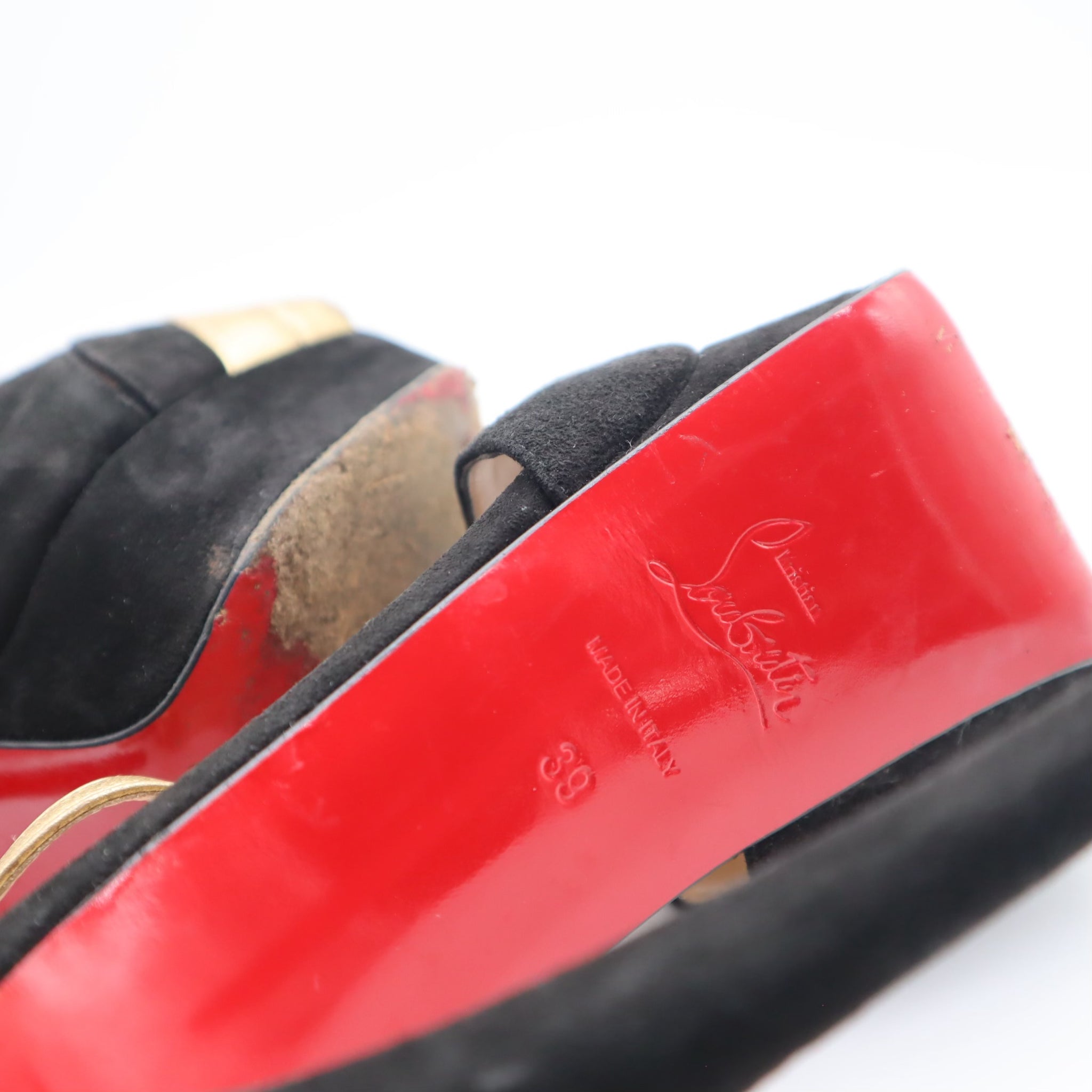 Glennalta Suede T-Strap Platform Pump Size 39