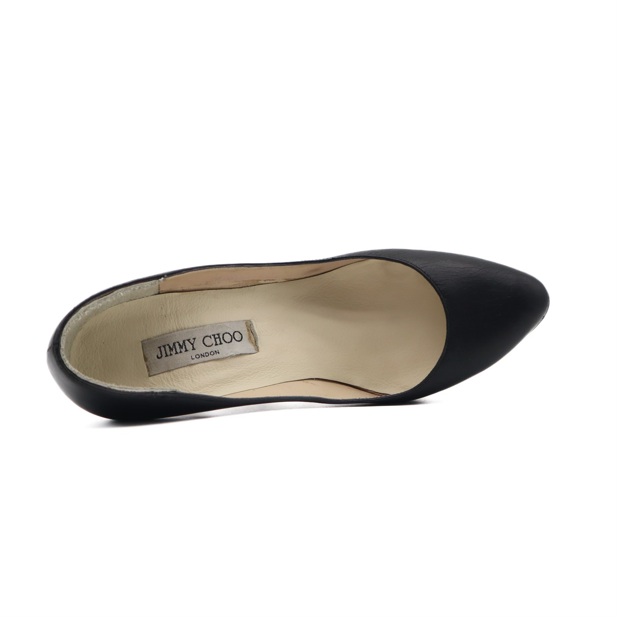 Kid Black Leather Classic Pumps