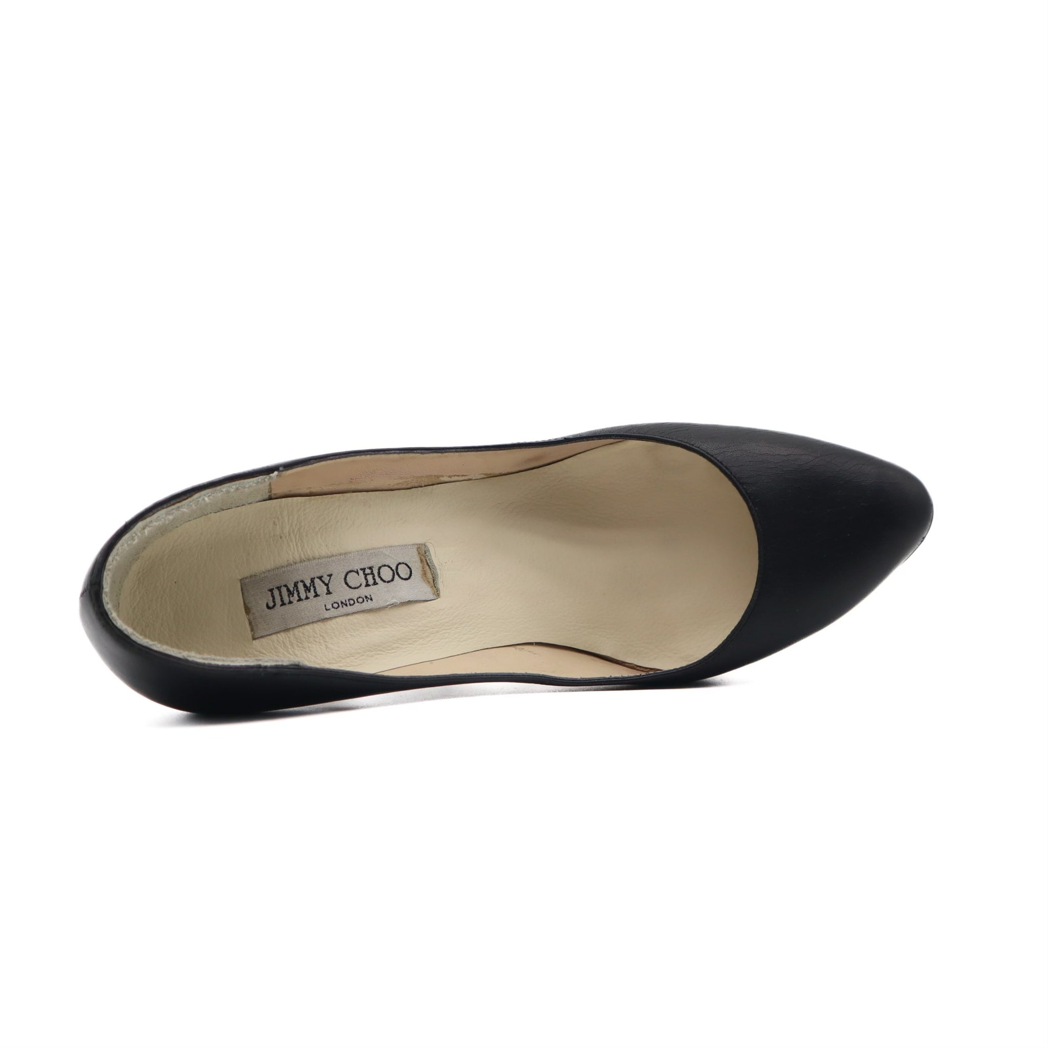 Kid Black Leather Classic Pumps