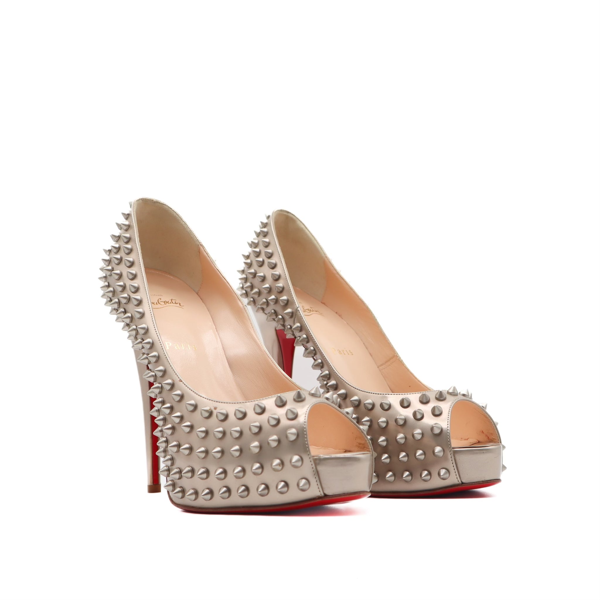Vendome Peep Toe Spiked Platform Pumps Size 41