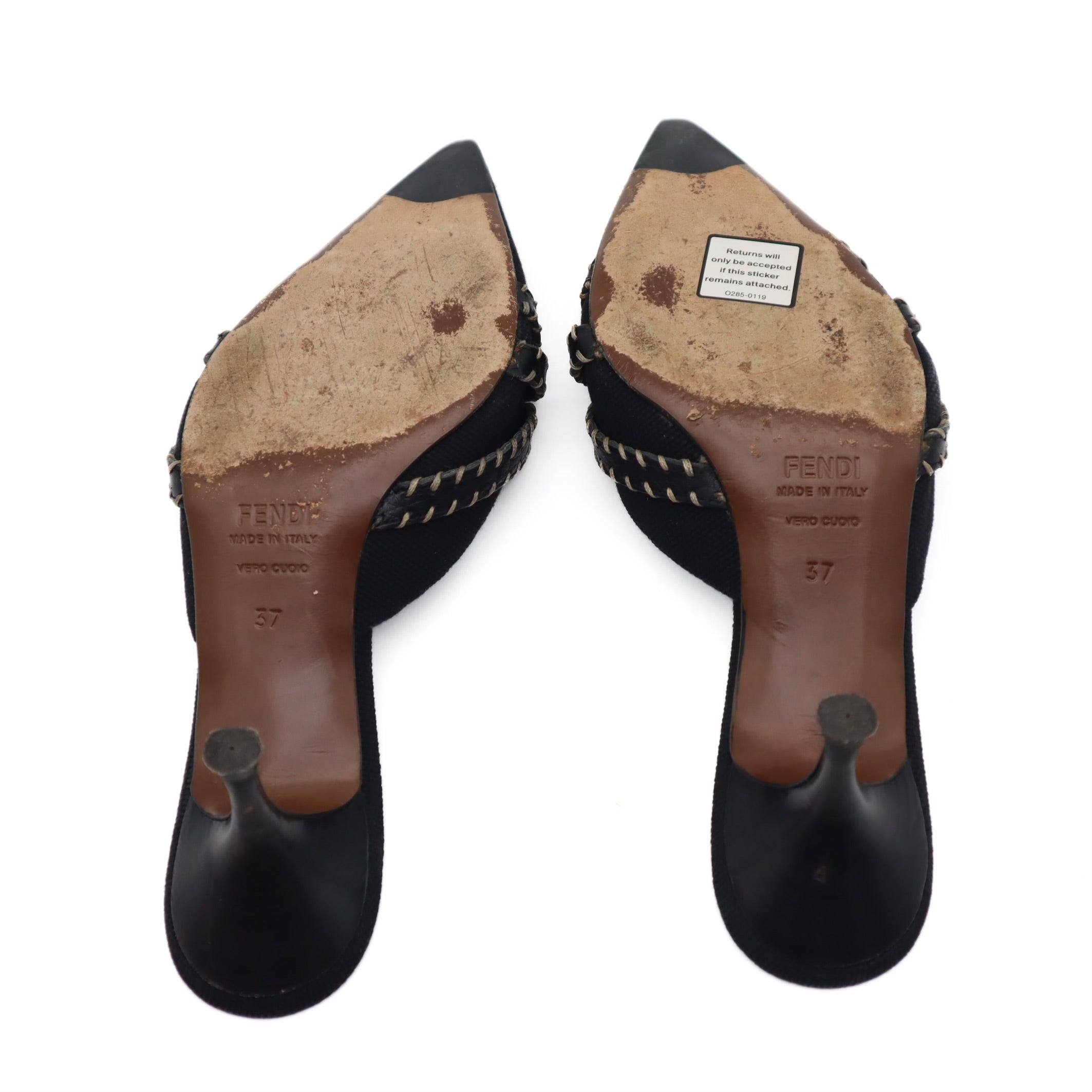 Vintage Slip On Heeled Mules