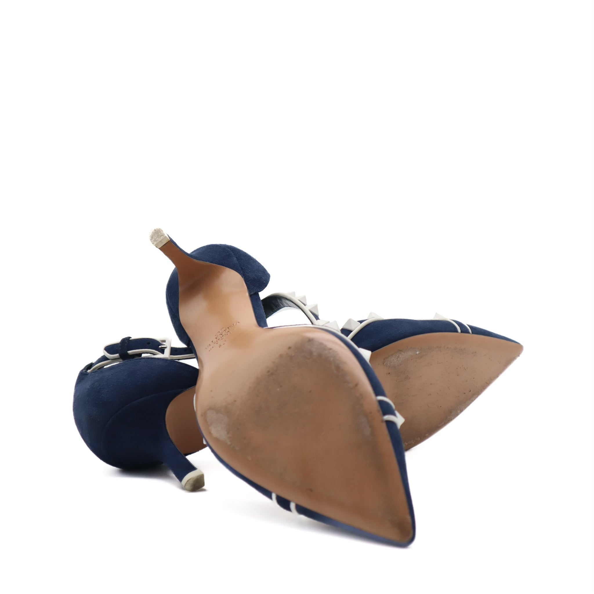 Suede Rockstud D'Orsay Pump Size 40