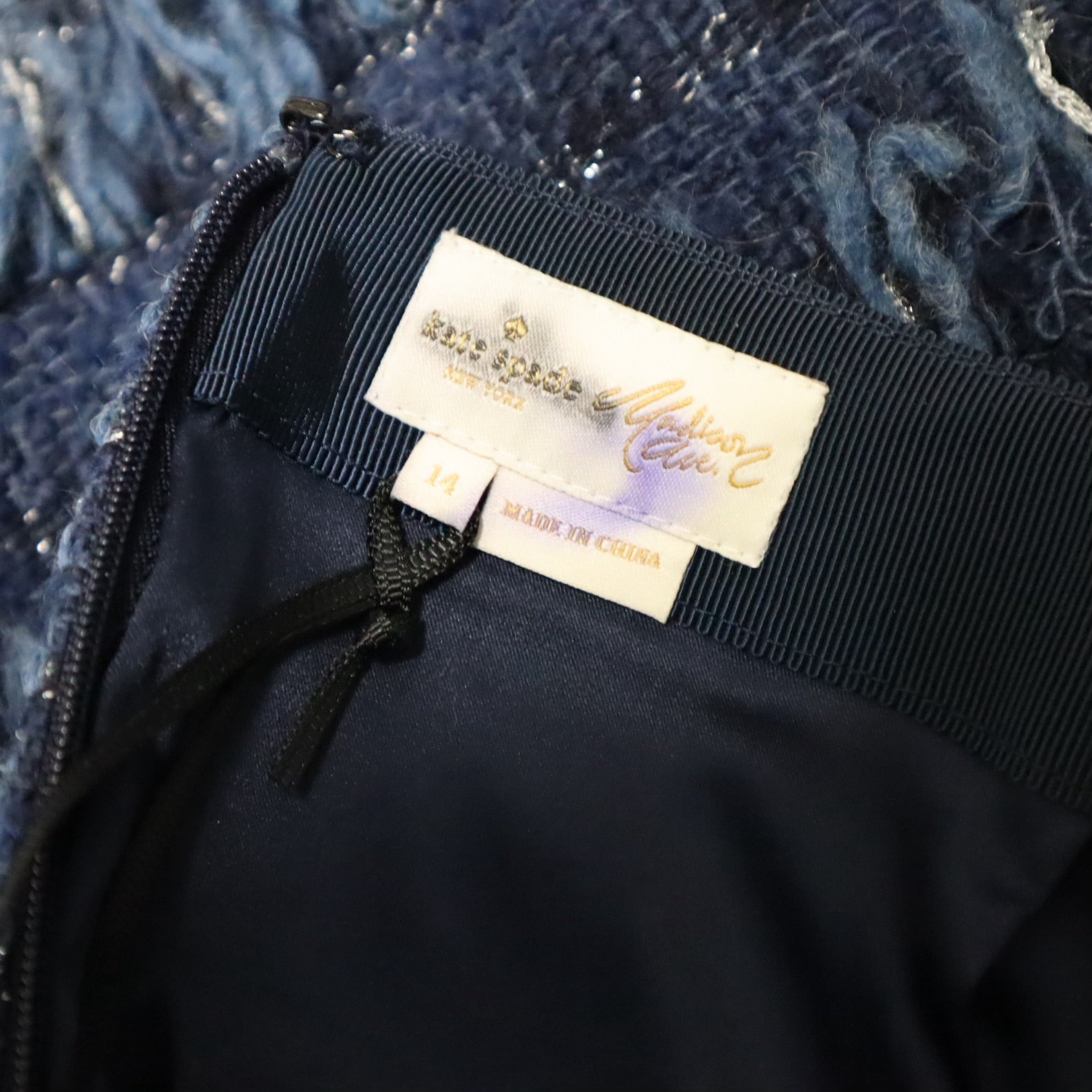 Madison Ave Joelle Tweed Tiered Skirt