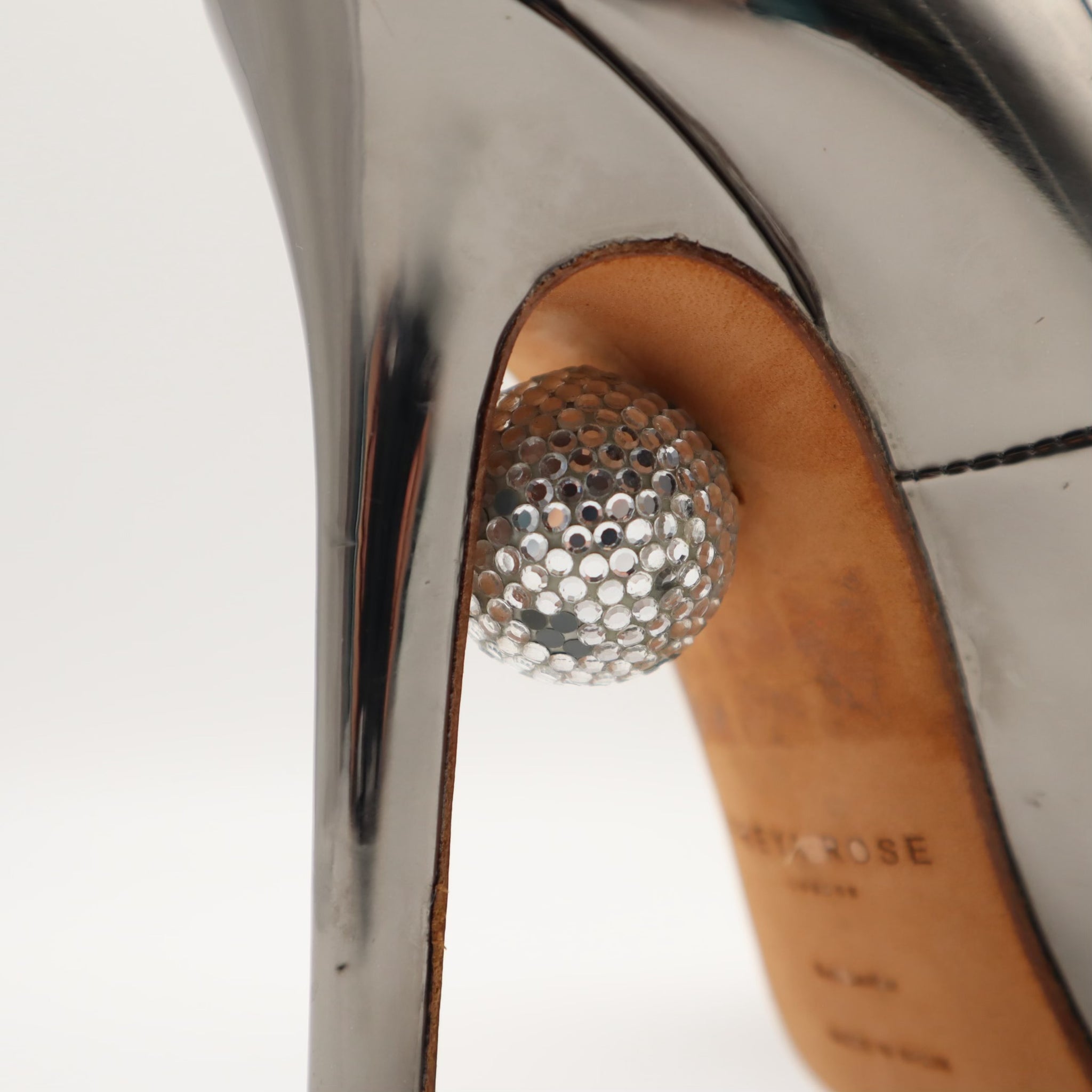 Aurora Chrome Disco Ball Reflective Pump Size 39