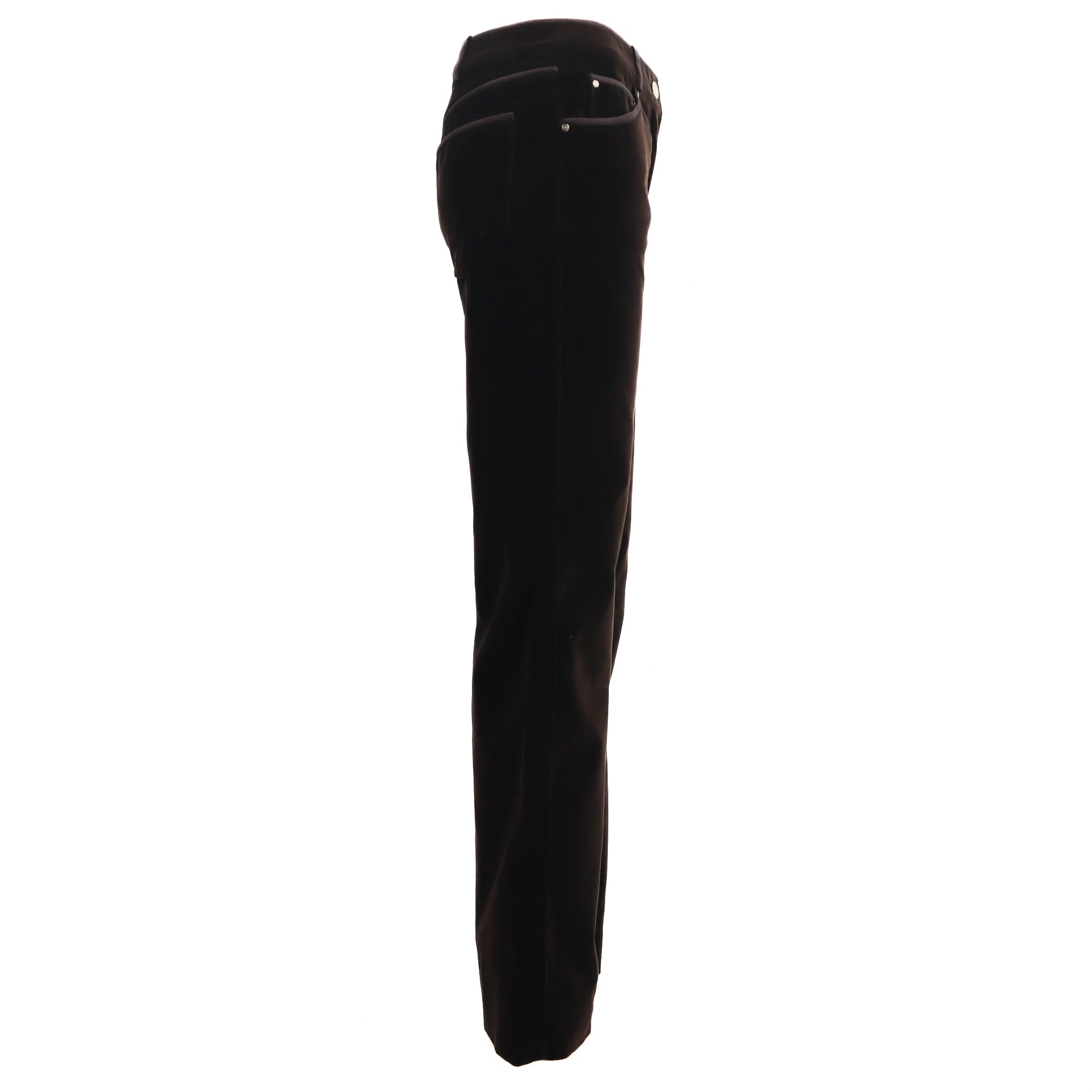Vintage FW 2005 Chocolate Velvet Straight Leg Pants Size 4