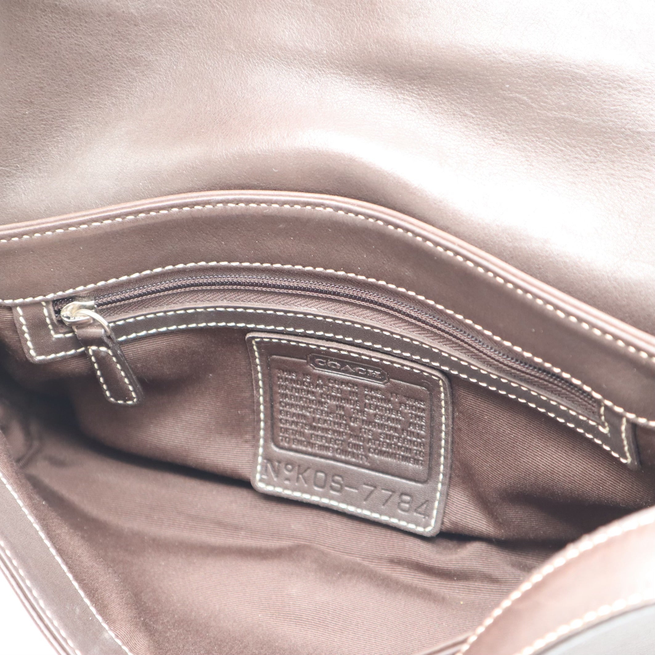 Hamptons Leather Demi Flap Shoulder Bag