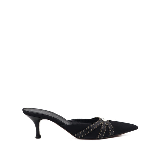 Vintage Slip On Heeled Mules
