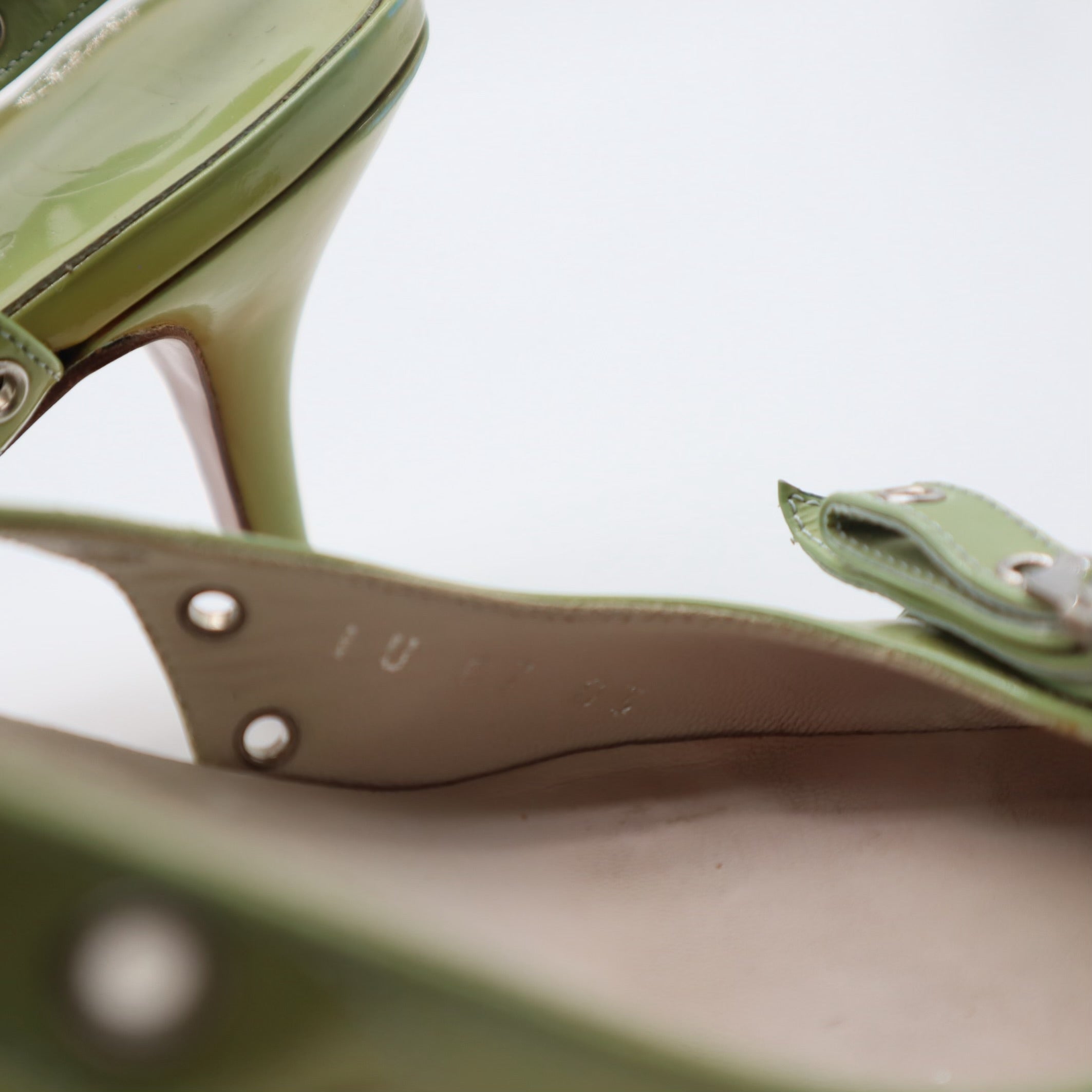 Vintage Y2K John Galliano Grommet Slingback Pumps Size 35