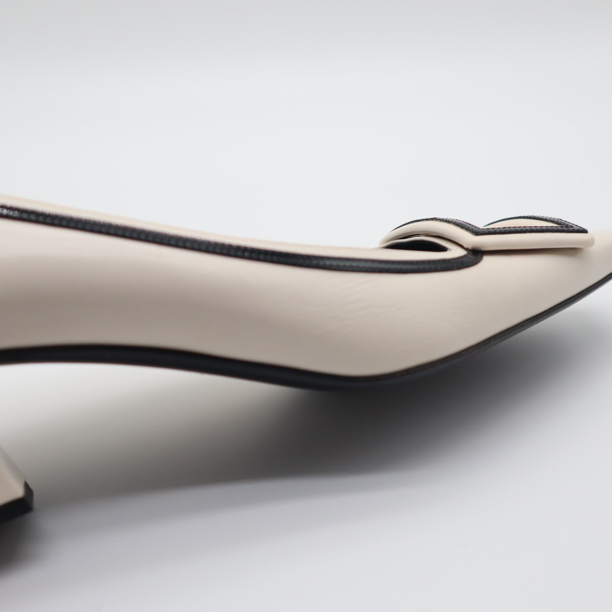 Black/White Belle Vivier Graphic Med Leather Pumps