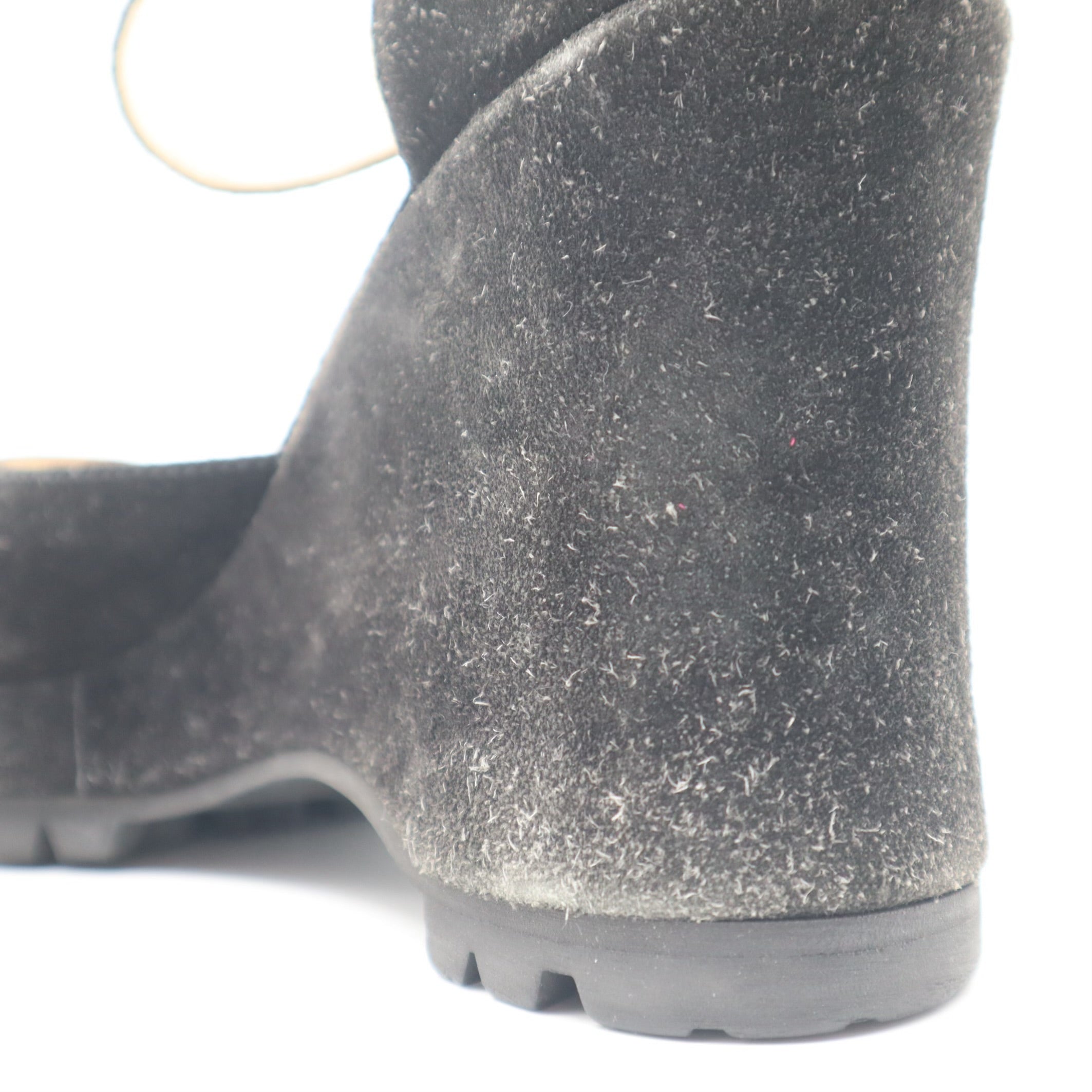 Vintage Mary Jane Suede Wedges Size 38