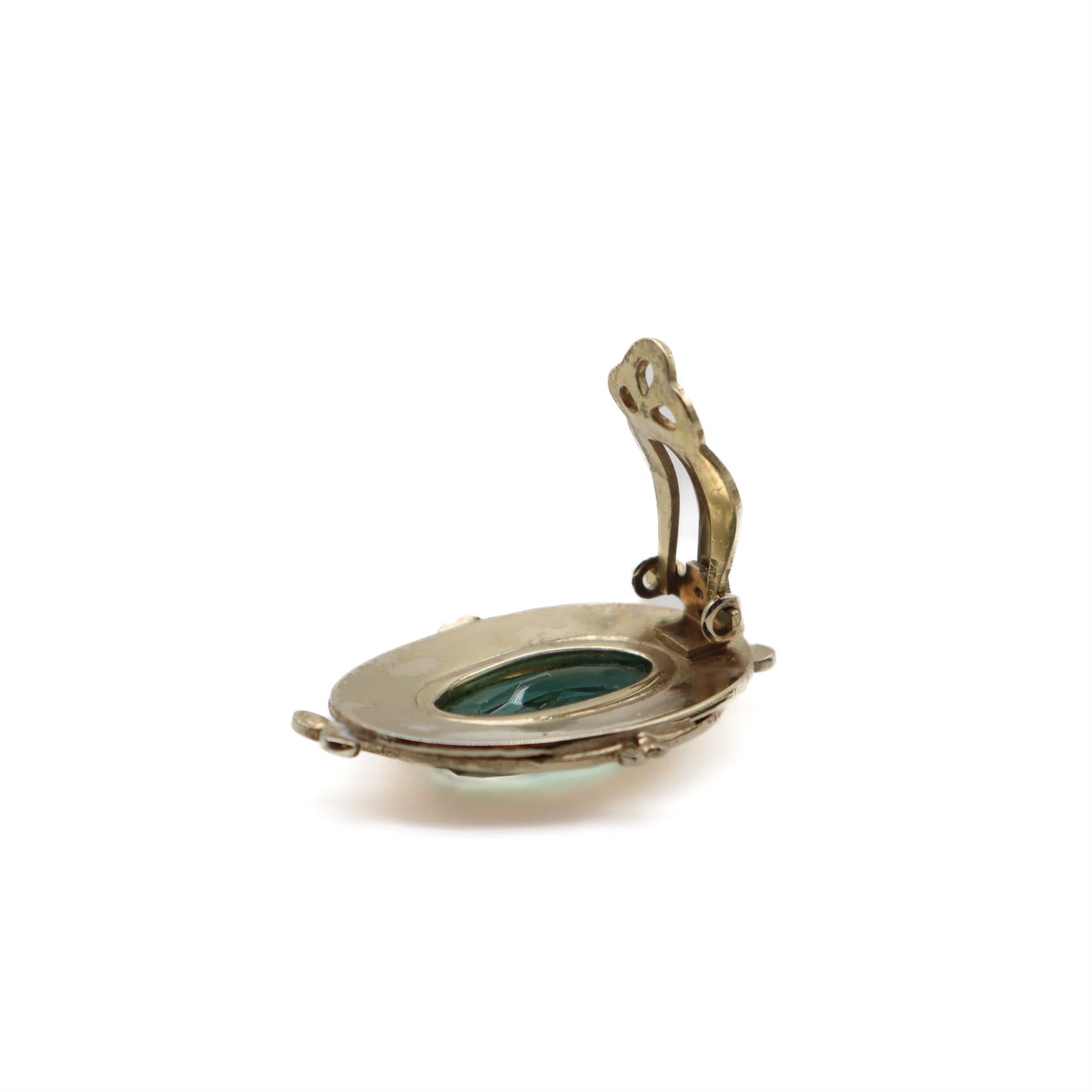 Vintage Gem Clip On Earrings