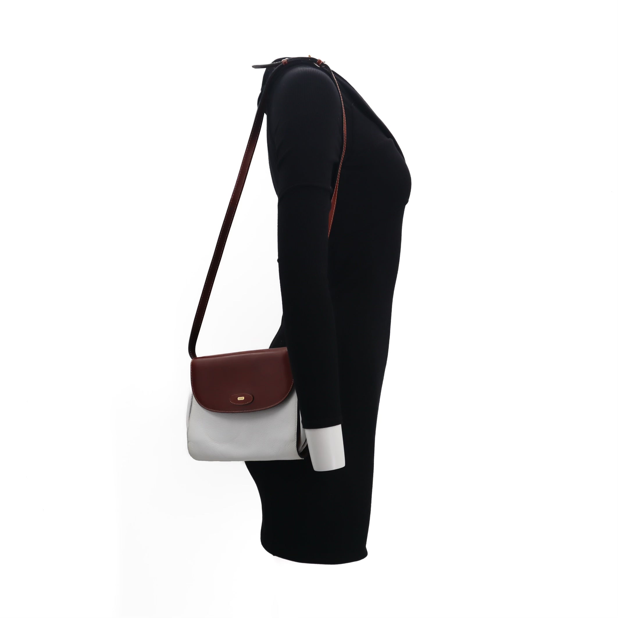 Vintage Color Block Crossbody Bag