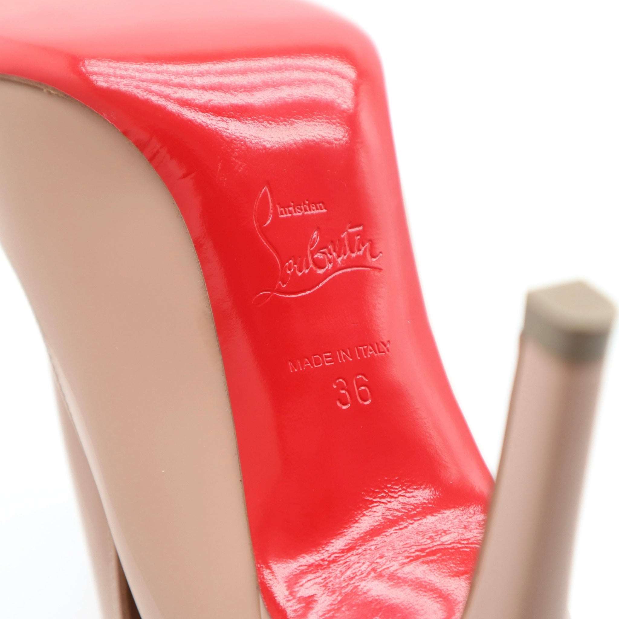 ÉPROUVÉE Christian Louboutin Pigalle Patent Leather 85 Pump 