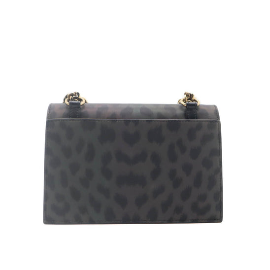 Elisa Nylon Reflex Leopard Flap Bag