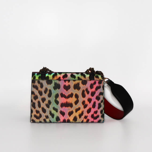 Elisa Nylon Reflex Leopard Flap Bag