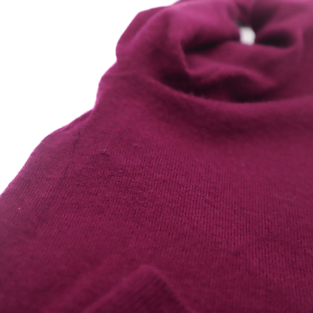 Plum Cashmere Turtleneck Sweater