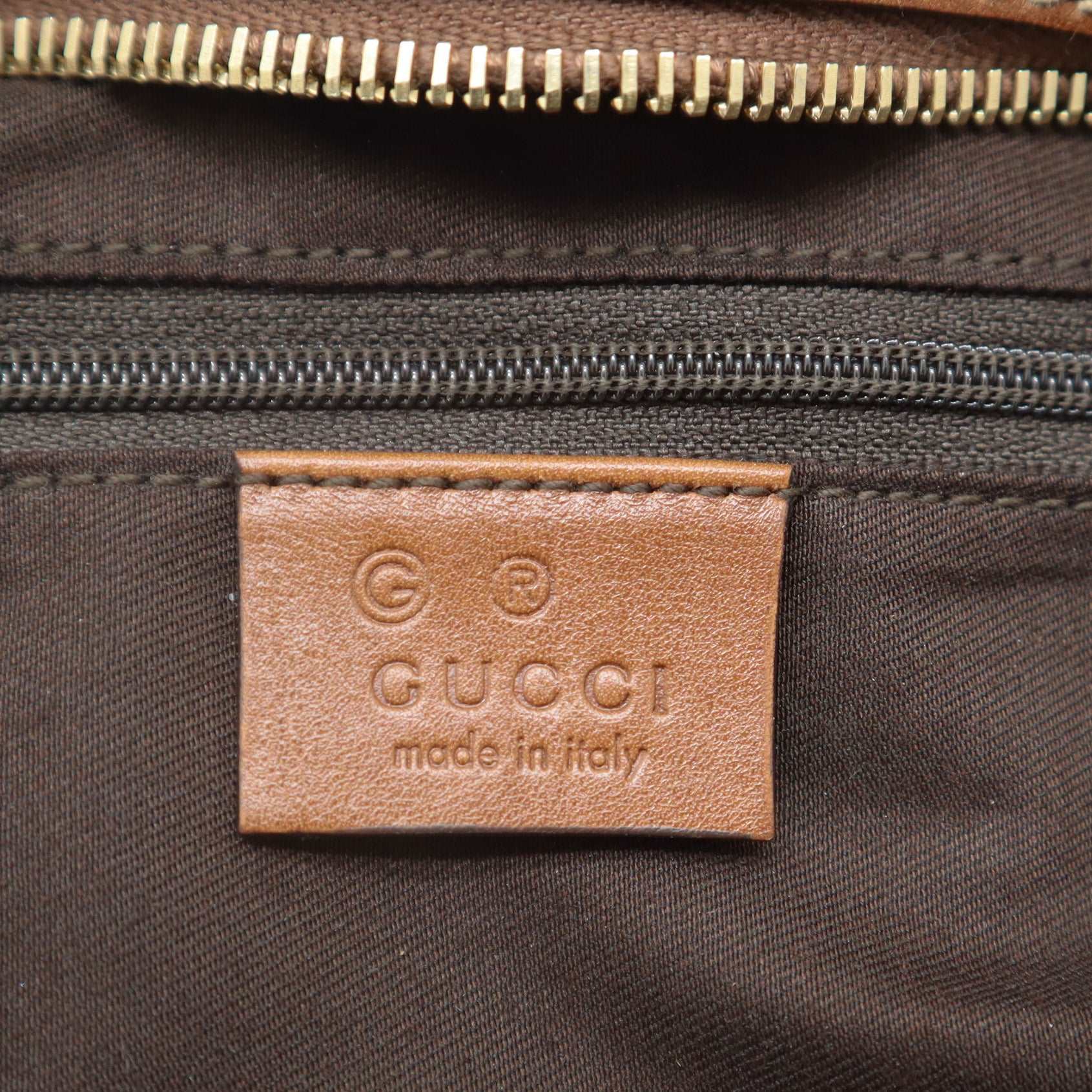 ÉPROUVÉE Gucci Charmy Cognac Smooth Leather Hobo Bag 