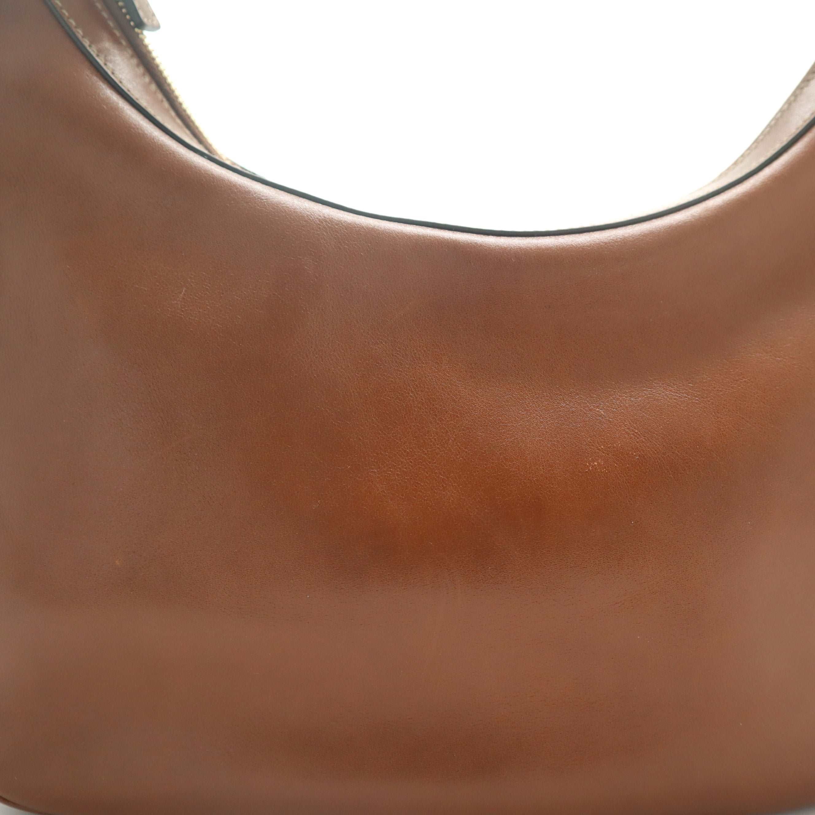 ÉPROUVÉE Gucci Charmy Cognac Smooth Leather Hobo Bag 