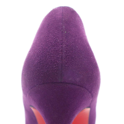 ÉPROUVÉE Christian Louboutin So Kate 120 Purple Suede Stiletto Pumps 