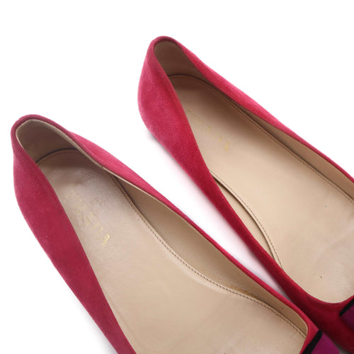 ÉPROUVÉE Prada Suede Color Block Ballet Flats 