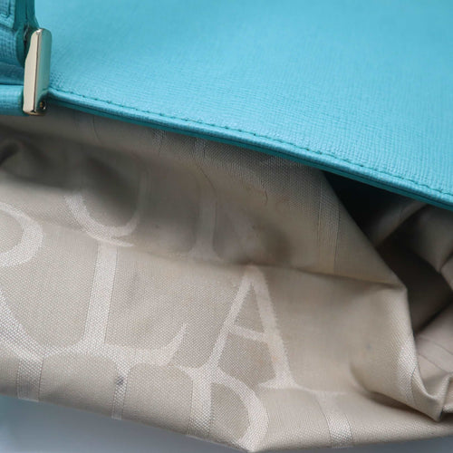 ÉPROUVÉE Furla Turquoise Saffiano Leather Carry All Tote Bag 
