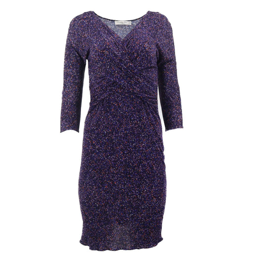 ÉPROUVÉE Dior Purple Speckled Mesh 3/4 Sleeve Dress Dresses
