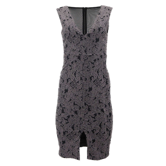 ÉPROUVÉE Alice + Olivia Bailey V Cut Baroque Mesh Dress