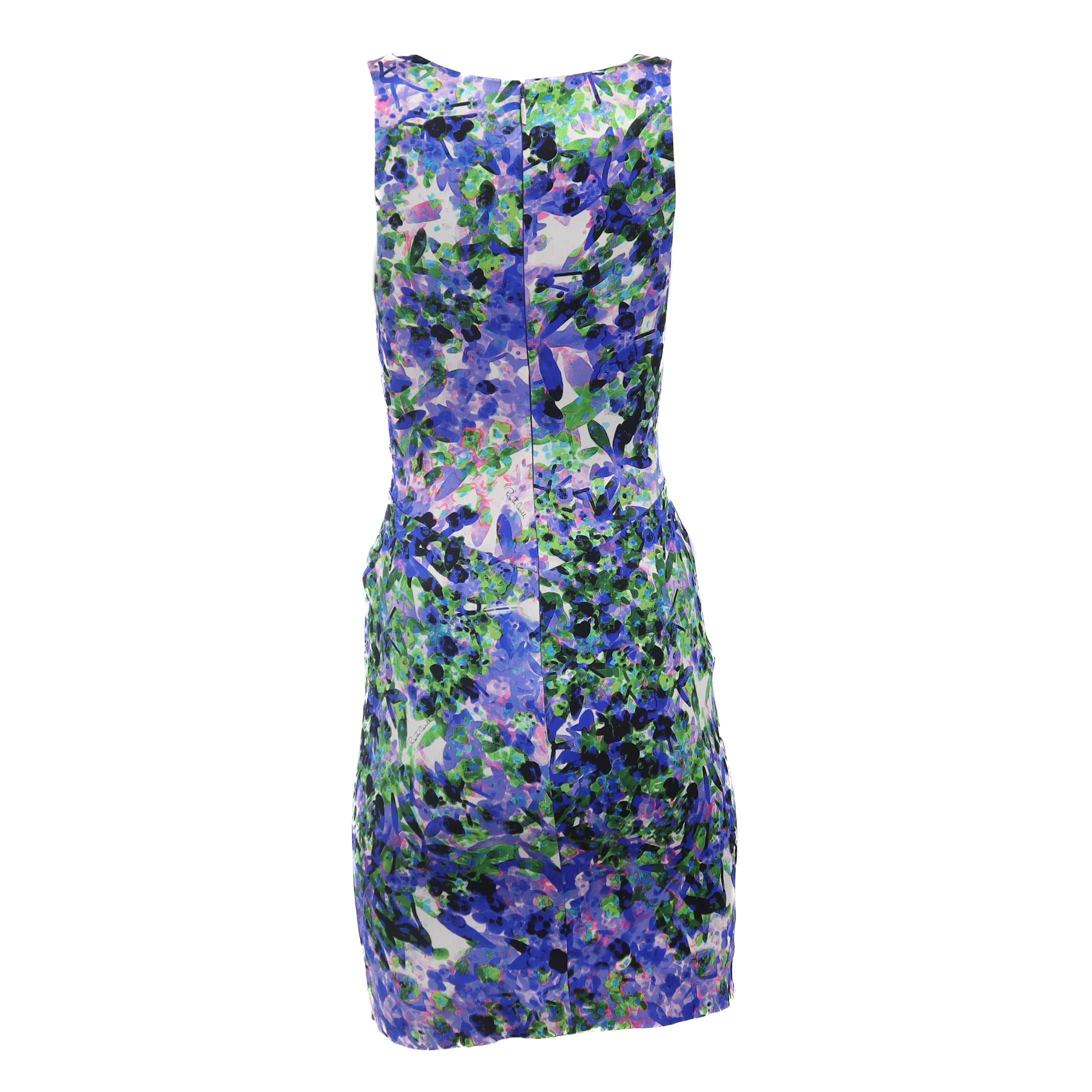 ÉPROUVÉE Roberto Cavalli Roberto Cavalli Floral V Neck Mini Dress 