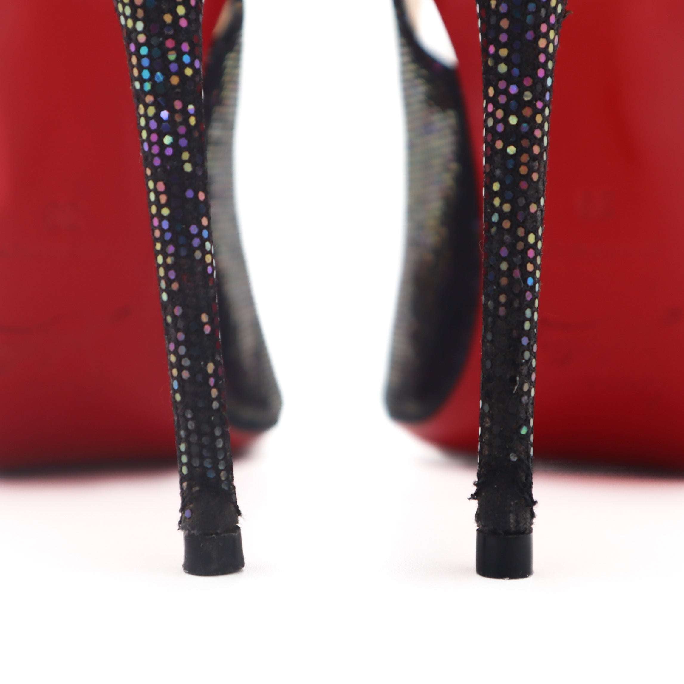 ÉPROUVÉE Christian Louboutin Cornielle Mirco-Sequin Multicolor Slingback Pumps 