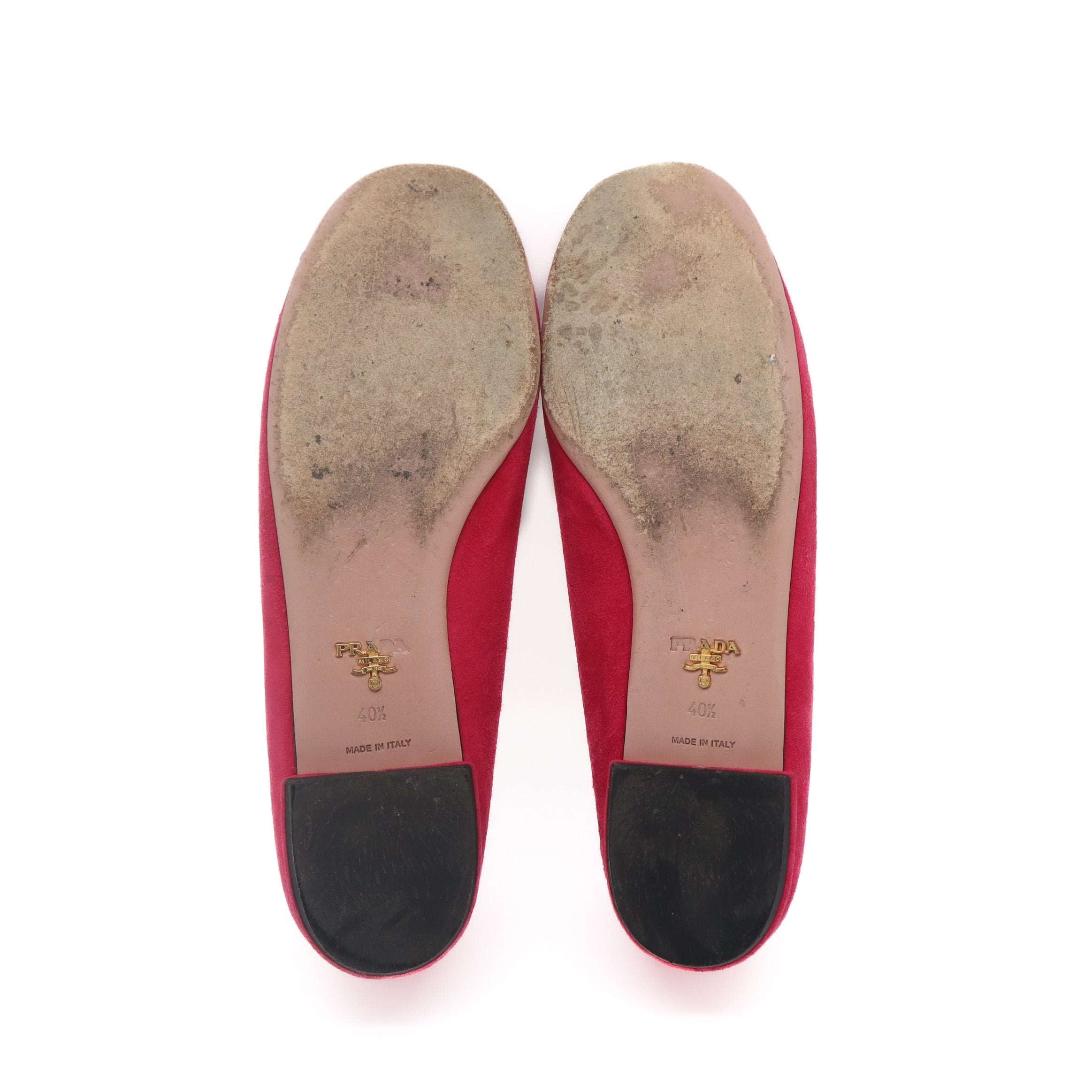 ÉPROUVÉE Prada Suede Color Block Ballet Flats 