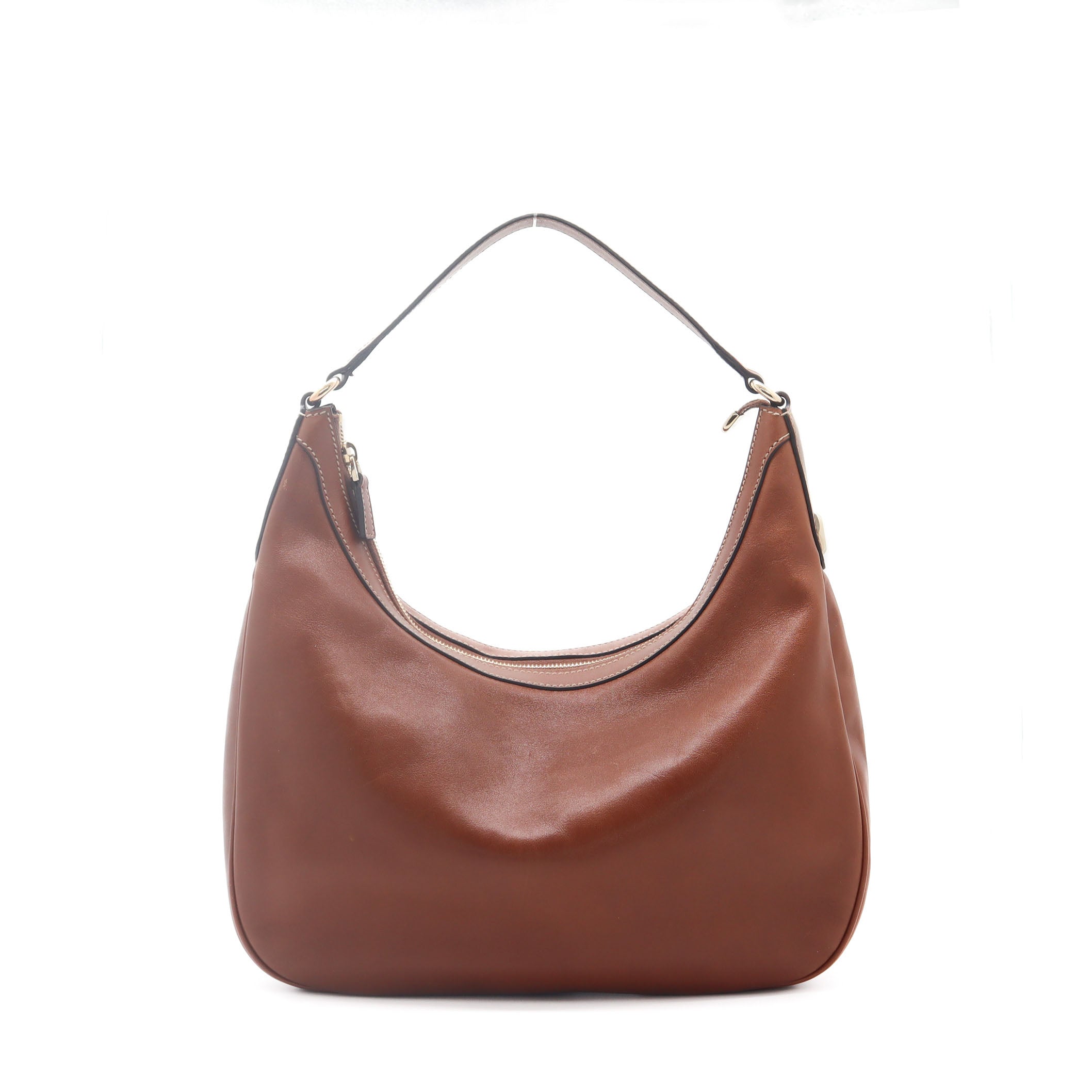 ÉPROUVÉE Gucci Charmy Cognac Smooth Leather Hobo Bag 