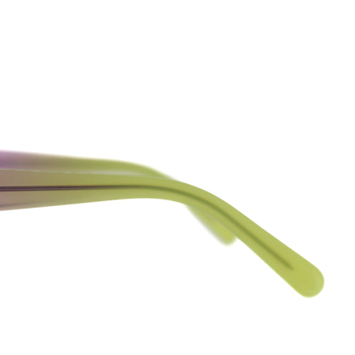 Violet Lime Ombré Geometric Sunglasses