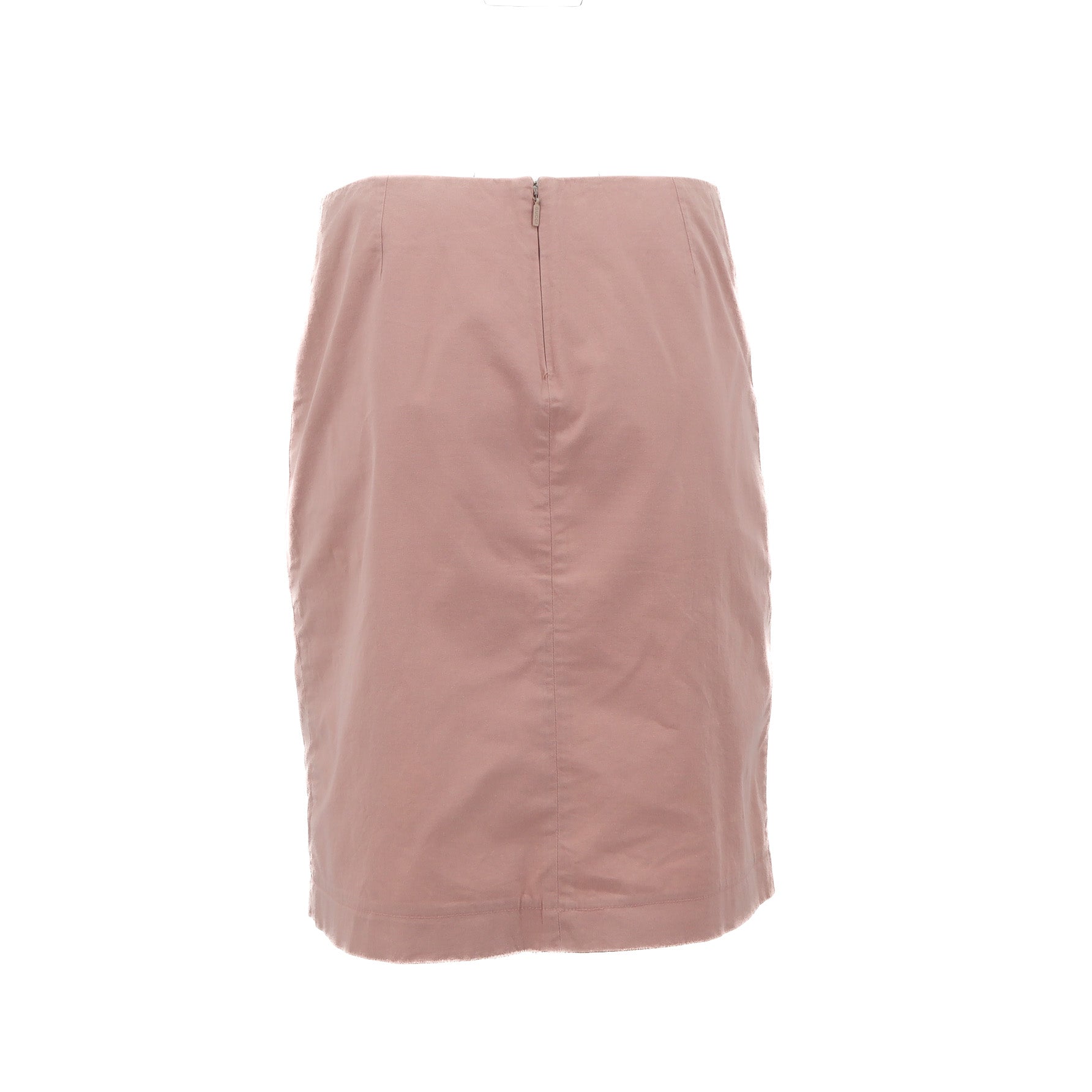 ÉPROUVÉE Gucci Baby Pink Lace Up Knee Length Skirt 