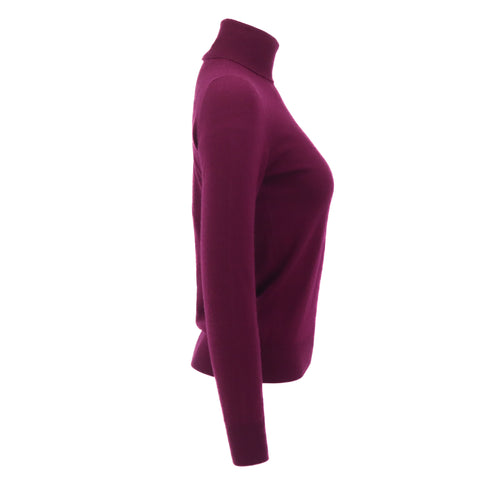 ÉPROUVÉE Lori Piana Plum Cashmere Turtleneck Sweater 