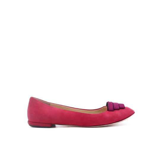ÉPROUVÉE Prada Suede Color Block Ballet Flats