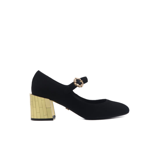ÉPROUVÉE Dolce & Gabbana Embellished Mary Jane Mirror Pump